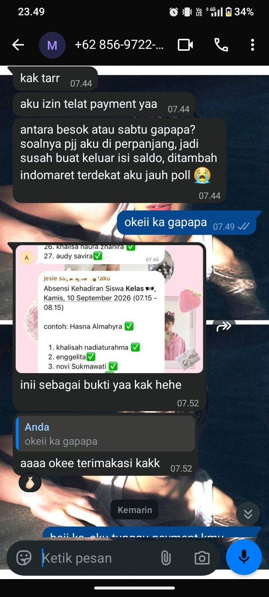 thismartin_'s tweet photo. ❗GUYS BANTU REPOST ❗
Sorry bnget kalo berantakan treads nya baru pertama kali buat

1.awal aku chat dia krna reminder payment dia yang lewat dari 1 hari, disini dia bilang izin payment telat karena lagi pjj jarak dari rumah nya jauh buat top up dan kasih bukti kalo dia lagi pjj https://t.co/ilyI0um9Mz