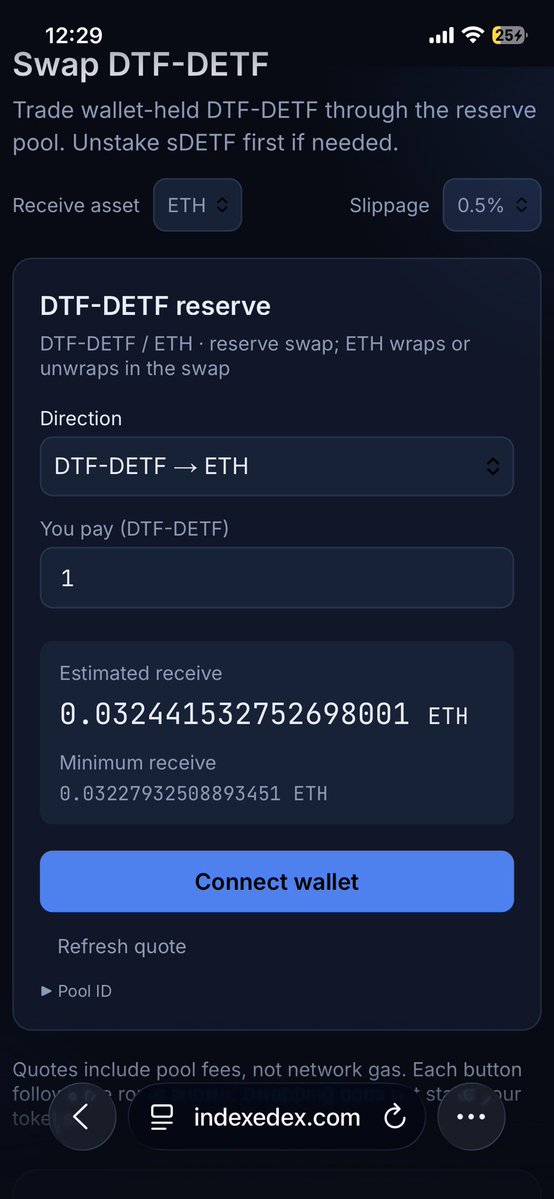 blacc0x's tweet photo. @Indexedex Screenshots for your data. Metamask vs safari https://t.co/BdWWaYmOZk