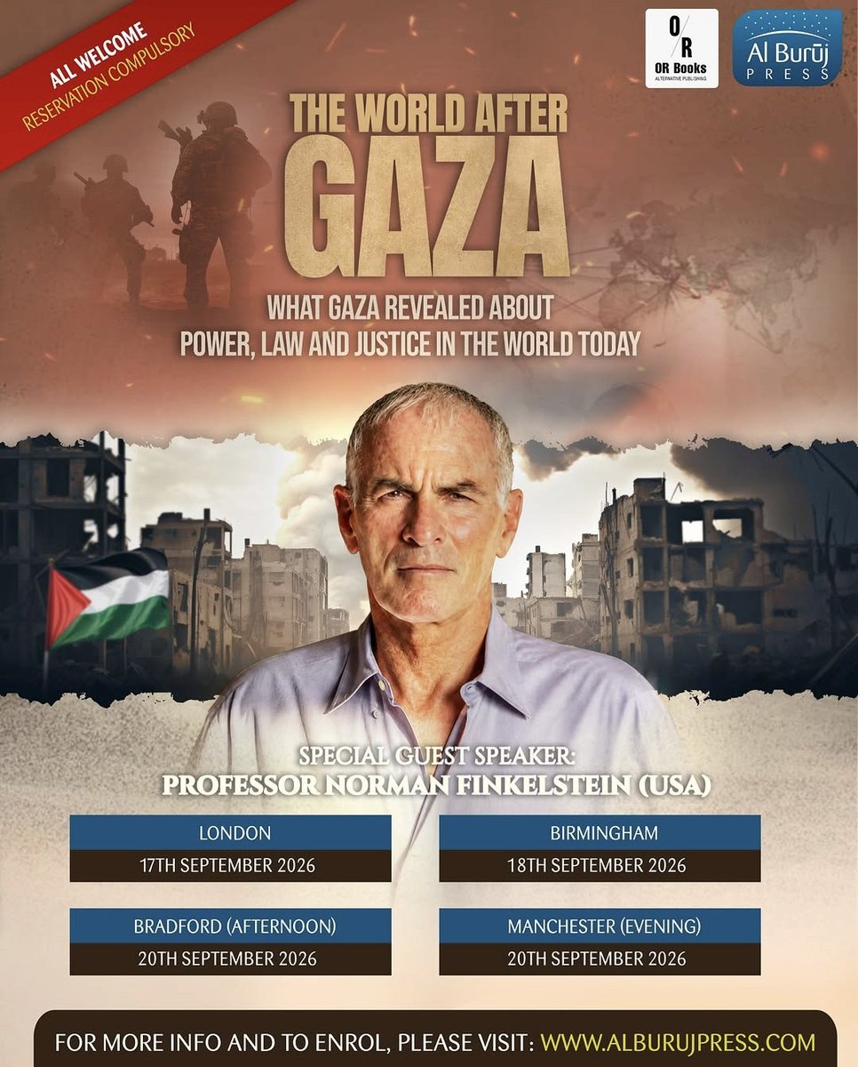 normfinkelstein's tweet photo. NORMAN FINKELSTEIN UK TOUR – SEPTEMBER 2026 https://t.co/xIIKSrRLWL https://t.co/s6EhlDXrm9