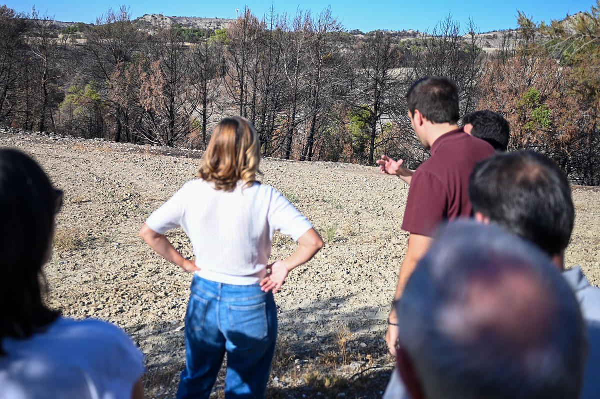 aragonpsoe's tweet photo. Los incendios se apagan, pero sus consecuencias permanecen durante años.

Desde Leciñena reclamamos al Gobierno de Aragón una Oficina técnica permanente de restauración de grandes incendios que coordine la recuperación y atienda a municipios y afectados.

Más info 👇🏾
https://t.co/oBSuXj9gRy