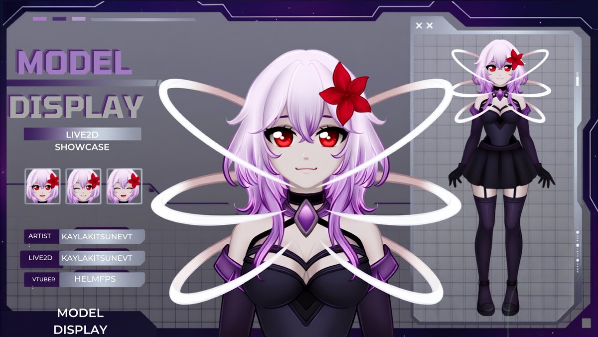 kaylakitsunevt's tweet photo. Throwback to this amazing Live2D model I created last year for @HelmFPS
Artist & Rigging: @KaylaKitsuneVT
VTuber: @HelmFPS
Let me know what you think of this design in the comments!
#VTuber #Live2D #VTuberModel #AnimeArt #VTuberAsset #VGen #CommissionArt https://t.co/hWYqZhwvPM