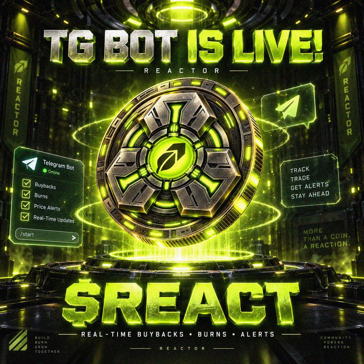 reactorrh's tweet photo. Our TG bot is now live.

With every buyback and burn, you’ll get live updates directly in the TG group.

Make sure you join the TG and stay updated on every move.

https://t.co/jWdSIURY1n https://t.co/suTHfLXgvs