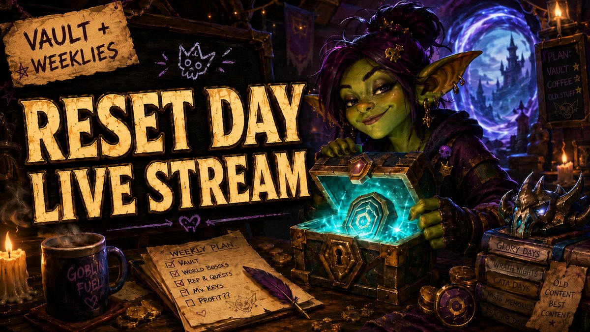 HellaCrafty's tweet photo. WoW Reset Day LIVE | Vaults &amp; Timewalking Before Forever Beta https://t.co/LhMvFGSvjV  and now on shareplay! https://t.co/Ec50S08jd0 https://t.co/7Vq3Lq84xY