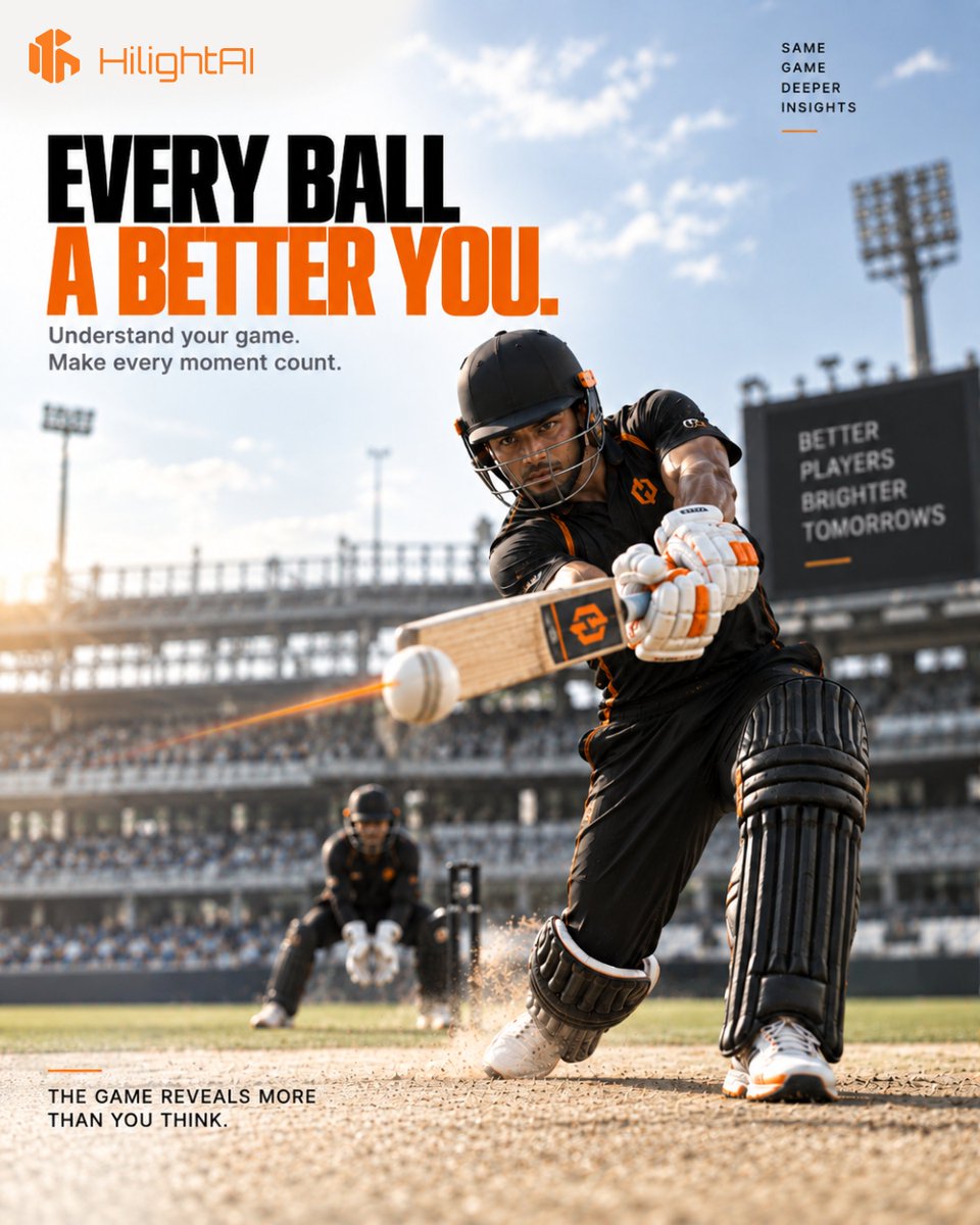 HiLight_AI's tweet photo. Every Ball Reveals More. Analyze Your Cricket. Play Better. 🏏
 
👉 Analyze your cricket performance with HiLightAI and make your next innings better.

#HiLightAI #CricketAI #CricketAnalytics #CricketPerformance #CricketTraining #CricketAnalysis #SportsAI #SportsAnalytics https://t.co/ibNbqeRwQ2