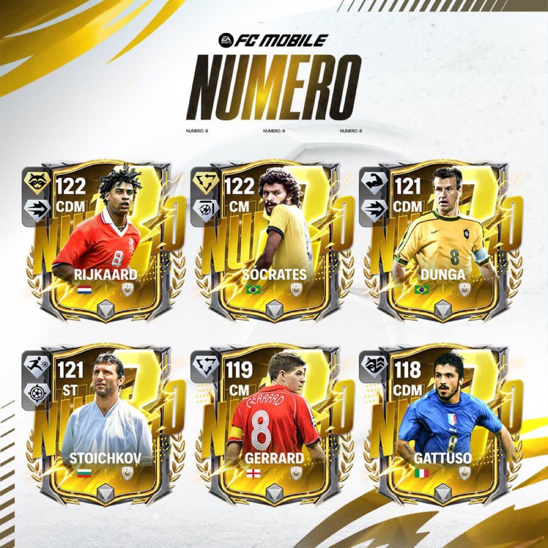 LightAlliance01's tweet photo. At the heart of midfield, you’ll find No. 8. 8️⃣

NUMERO Final Week launches this Thursday in #FCMobile. https://t.co/LlrtU0NsSa