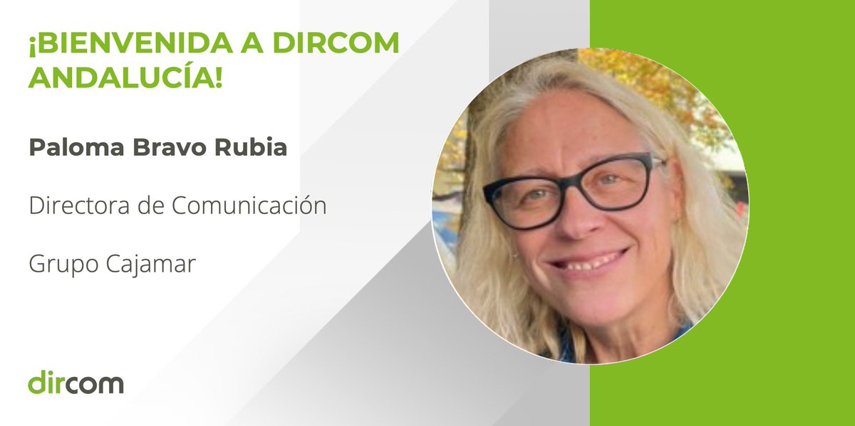 DircomAND's tweet photo. 👋 Damos la bienvenida a Dircom, Asociación de Directivos de Comunicación a la Directora de Comunicación de Grupo Cajamar (@Cajamar), Paloma Bravo Rubia.

#Dircom #DircomAndalucía #NuestrosSocios #Comunicación #Andalucía #Almería https://t.co/pOC7XzLEVt