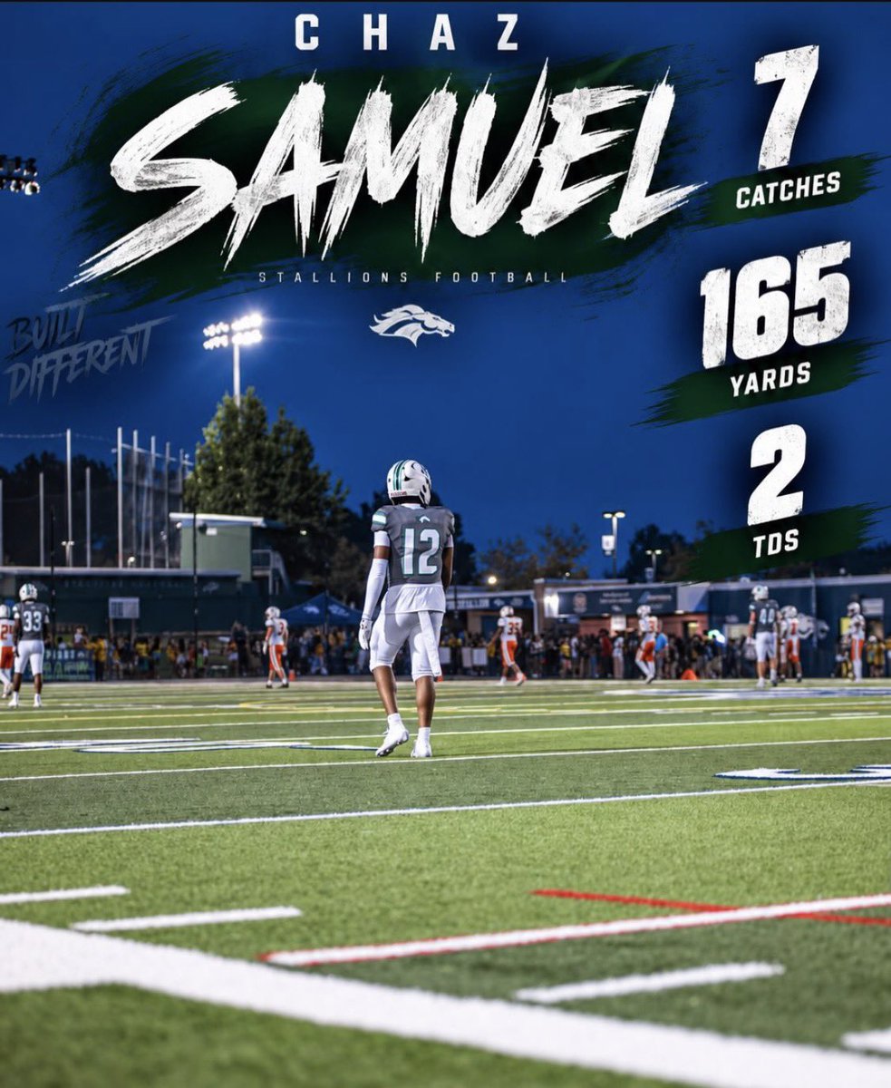 Chaz_Samuel12's tweet photo. Week 3 was our bye. But through week 2, I led Virginia 6A in receiving yards with 252 yards. 
#humbleandhungry #toobigtoostrong

@SoCoFootball @SoCoStallions @Coach_Urquhart @CoachJCraig1 @coachjgadd @Jalenpowell65 @coach_ahiggins @CoachKPinVA @coachcuzball @VAPrepRivals 
@Rivals @On3Spots @MaxPreps @DmvSportsLive6  @PrepRedzone @novafootballpod @247Sports @PRZVicCastillo @carljfred @chadsimmons_ @Spotlight39_Pod @elevateexposure @damehova9
