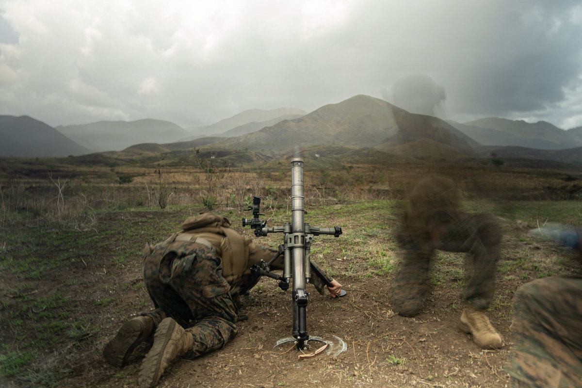 The24MEU's tweet photo. Send it 🤘🏼
@USMC Marines with #v32, #lcf24, conduct a live-fire mortar range.
U.S. military forces are deployed to @Southcom area of responsibility in support of #jtfwhem, @DeptofWar-directed operations to protect the homeland through continuous presence. https://t.co/Uk82HGpIAJ