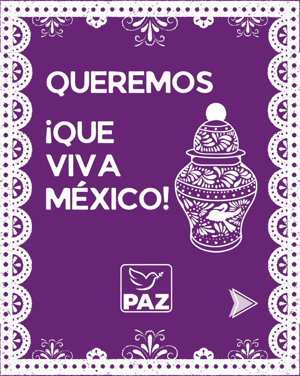 PartidoPazPue's tweet photo. Esta noche levantamos la voz por el México que somos y por el México que queremos construir. 🇲🇽

¡Viva nuestra gente!
¡Viva Puebla!
¡Viva México!

Y que viva siempre en PAZ. 🕊️

#PueblaMerecePAZ #MéxicoMerecePAZ https://t.co/1CugMRT41j