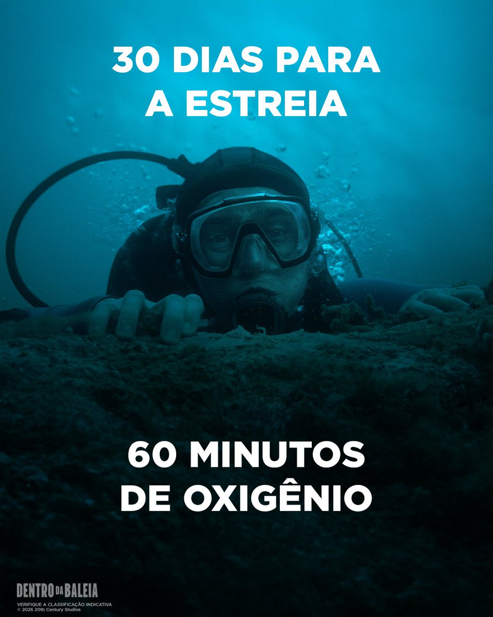 20thcenturyBR's tweet photo. Faltam 30 dias. Respire fundo enquanto ainda dá tempo.

#DentroDaBaleia, em 15 de outubro nos cinemas. https://t.co/D8Ye1qZ7EV