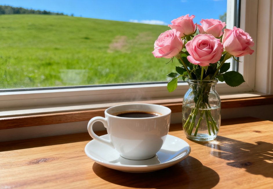 bingz660376's tweet photo. Just sat by the window with my favorite warm drink, watching the cherry blossoms dance in the gentle breeze. Today feels soft and full of small, quiet happiness.， https://t.co/kyevVEN3fH