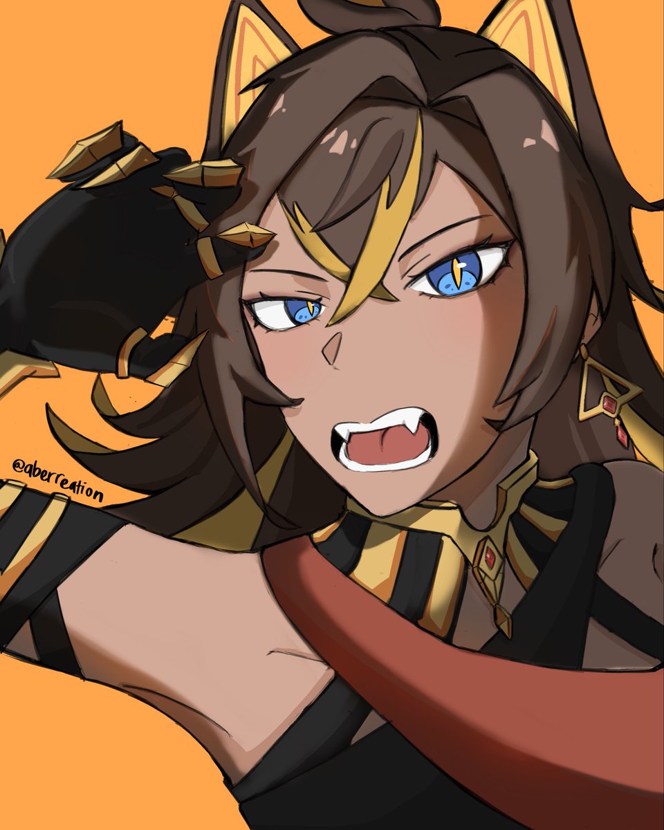 aberreation's tweet photo. I finally tried learning how to render but it feels a bit off, like too “airbrushy” if yknow what I mean ;-;

any rendering tips/critiques? https://t.co/ILgsL8w6gh