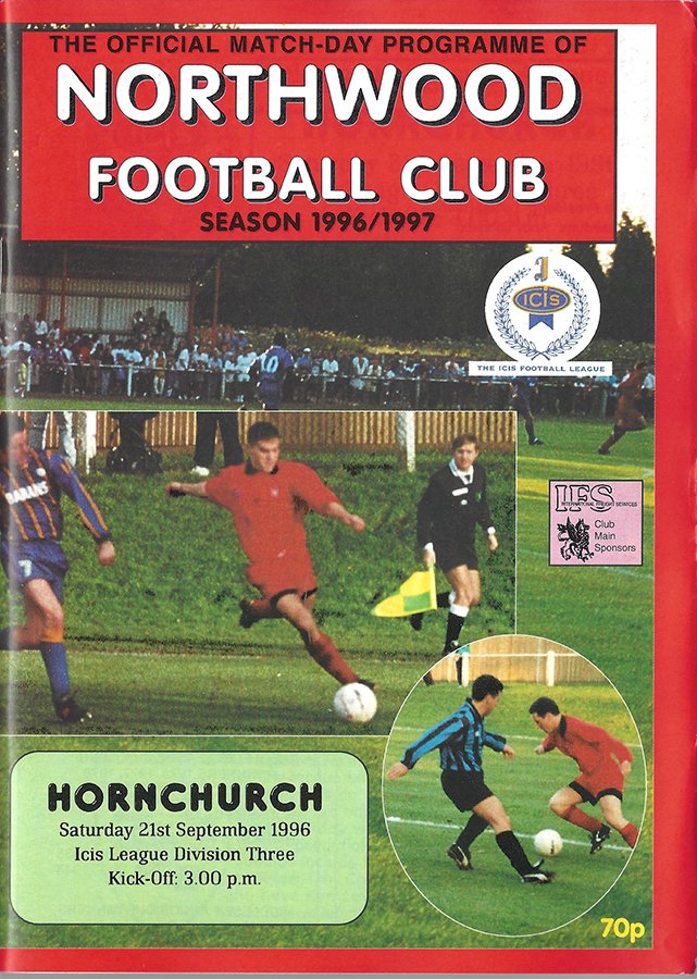 NorthwoodFC's tweet photo. YESTERDAY, TODAY!!!

Saturday 21st September 1996
ICIS Isthmian League Division Three

NORTHWOOD 4  (Dave Walters, Chris Gell, Elroy Richardson 2)
HORNCHURCH @HornchurchFC 0

Pix: @pauleva71261235 https://t.co/gkF4JeLp1T