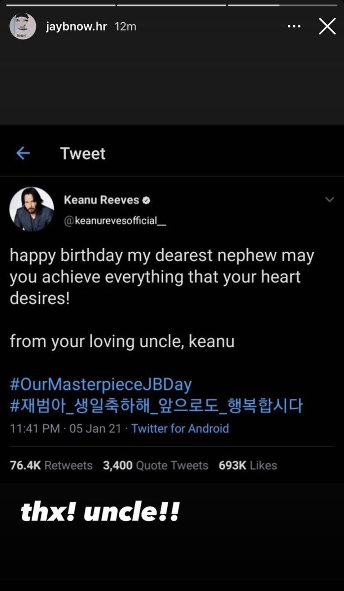 TAEMINH0s's tweet photo. remember when jaebeom believed that he was keanu reeves nephew https://t.co/QQi94oOqZ3