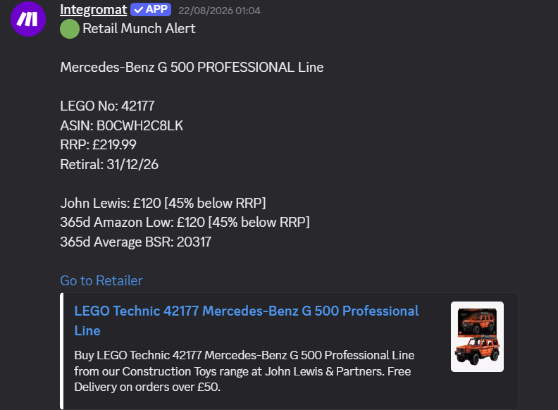 LegoMuncherDisc's tweet photo. Some lovely Munches by our Retail Bot during the testing phase!
#lego #investing #FBA https://t.co/cF5TSU6mzj