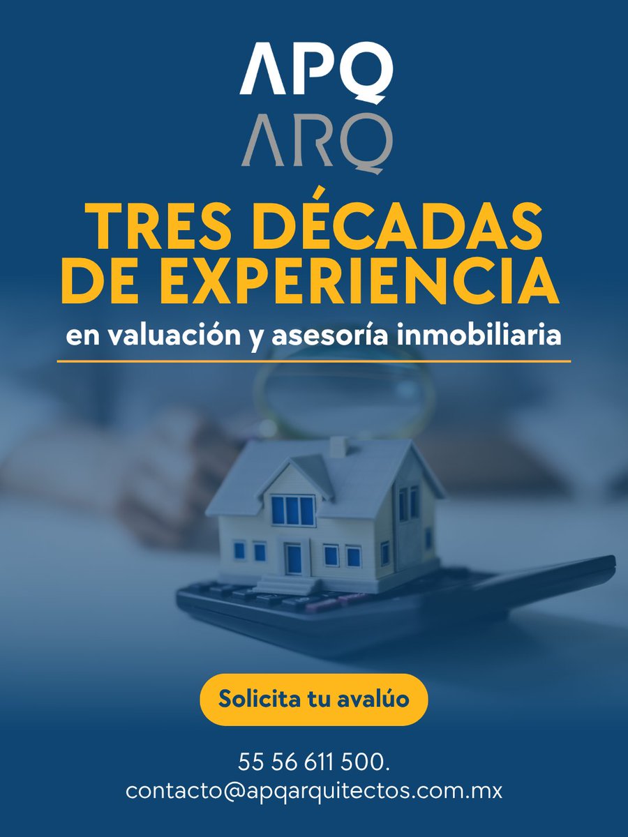 ApqArquitectos's tweet photo. En #APQ sumamos tres décadas de experiencia en valuación y asesoría inmobiliaria, brindando análisis profesional para conocer el valor de tu propiedad y tomar decisiones con mayor certeza.

🏠 Solicita tu avalúo con APQ Arquitectos Valuadores.

#Avalúos #ValuaciónInmobiliaria https://t.co/CeFxRH59C2