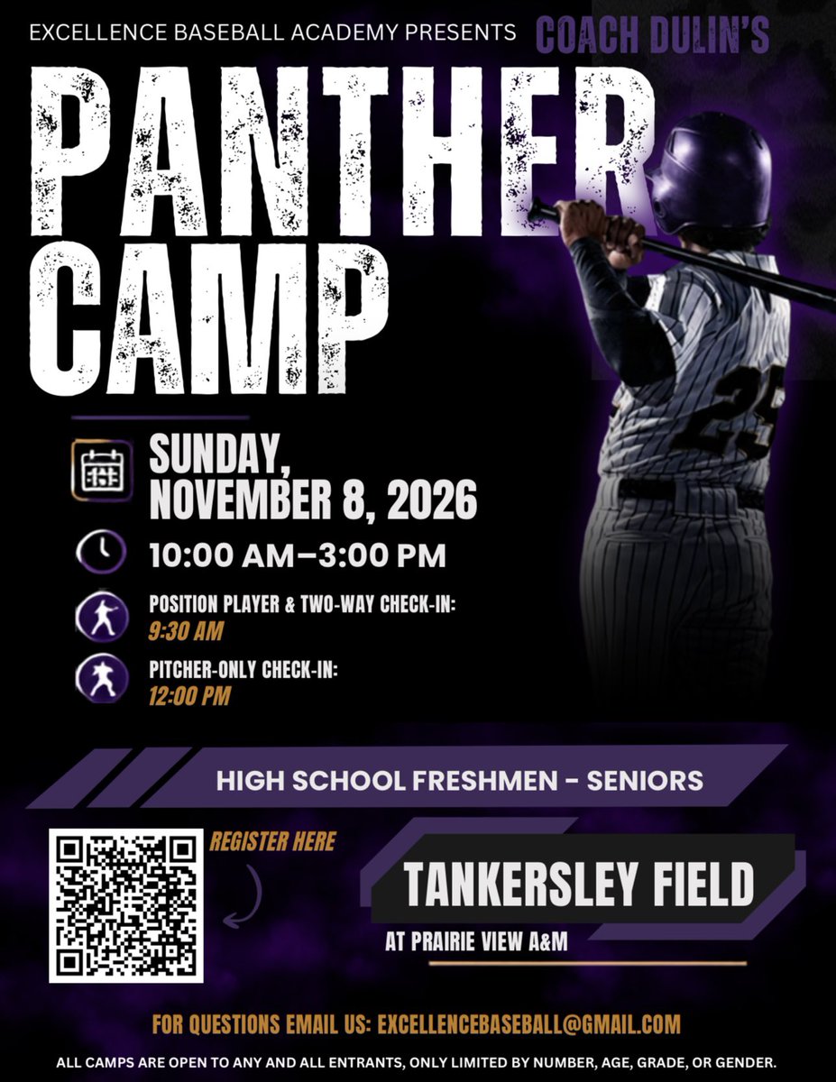 pvamubsball's tweet photo. Show up to work and leave better!
Instructionβ
Evaluationβ
π: https://t.co/ZlNFwbrlwy
#pvpanthers #camp #pvamubaseball https://t.co/sUcx4PkTcz