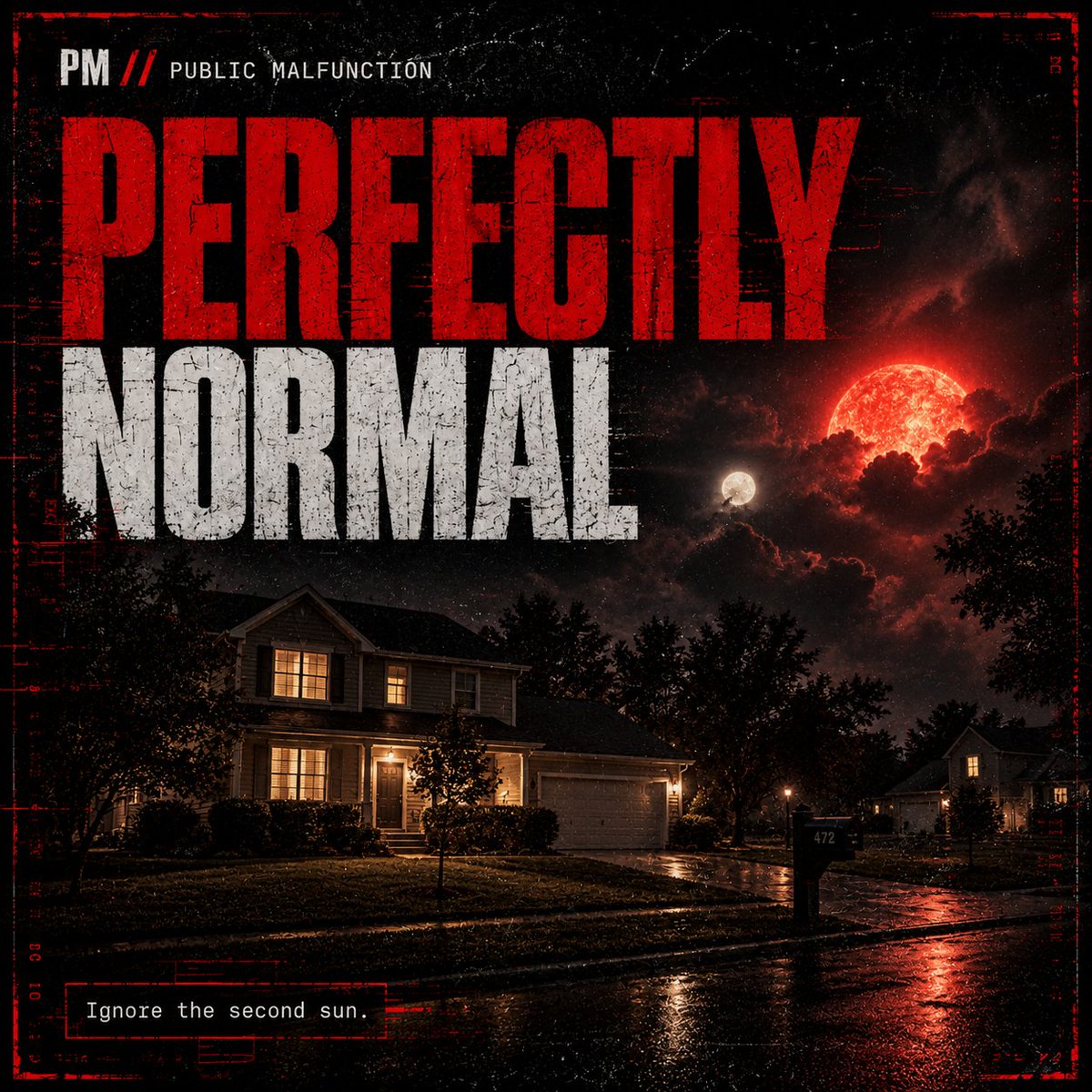 pubmalfunction's tweet photo. Everything is perfectly normal. Until it isn’t.

PERFECTLY NORMAL
New Public Malfunction single — 23 September.
Hear a 50-second preview now:
https://t.co/9ZhbaWsM7T

Commercial licensing available now.
#PerfectlyNormal #PublicMalfunction https://t.co/b7oP8LRNL0