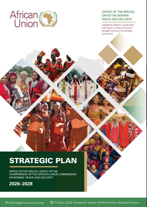 AUC_PAPS's tweet photo. 🌍 The launch also featured a presentation of the OSE-WPS #StrategicPlan 2026–2028, followed by reflections and solidarity messages from representatives of @UNFPA, Tunisia🇹🇳, Zambia🇿🇲, The Gambia🇬🇲, the @EUtoAU, Ireland🇮🇪, Iran🇮🇷, @AU_WGYD, @FemWiseAfrica, @AUC_PAPS, Libya🇱🇾 , and @AuModel 

Their contributions reaffirmed the importance of collective ownership, strengthened #partnerships and coordinated action to advance the #WPS agenda across Africa.

Read more: 👇
Strategic Plan 2026–2028: Office of the Special Envoy of the Chairperson of the African Union Commission on Women, Peace and Security
🔗https://t.co/HzmQxqri3y 

#WPS
@_AfricanUnion @AUC_OSEWPS @AU_WGYD
@FemWiseAfrica @UNOAU_ @unwomenAU
@FCDOGovUK @UNITAR @NorwayAU @Denmark_Addis @IrlEmbEthiopia @JapanMissionAU