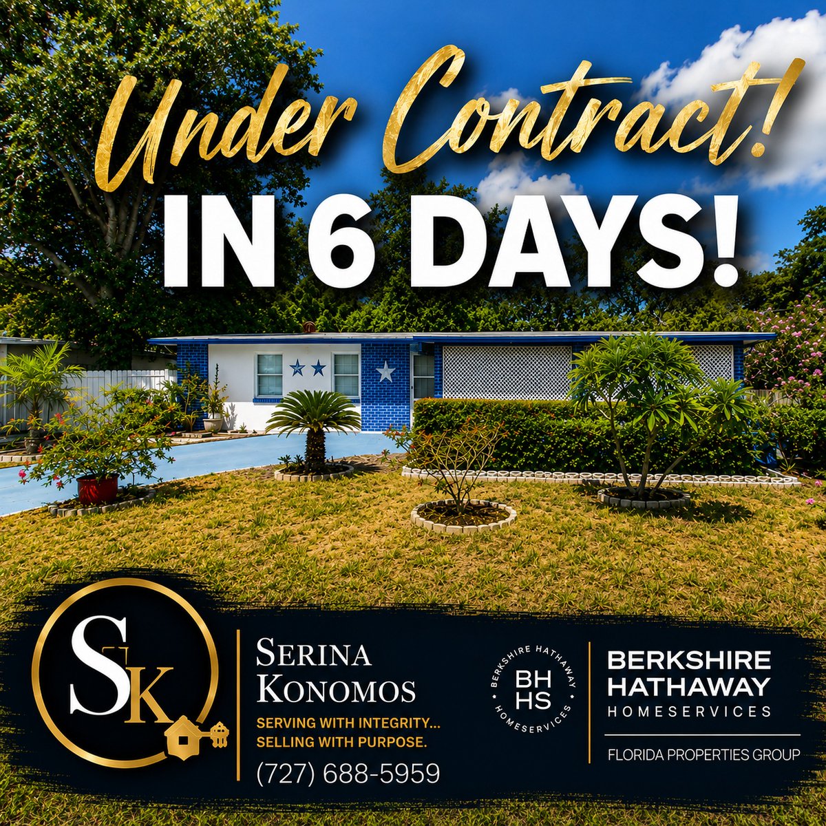 wsCharlie's tweet photo. Under contract in just 6 days! 568 Manor Drive in Dunedin is officially under contract. Strategic marketing, preparation, presentation, and pricing delivered results. Thinking of selling? Your home could be next. Serina Konomos | (727) 688-5959 https://t.co/oGBmEb265y