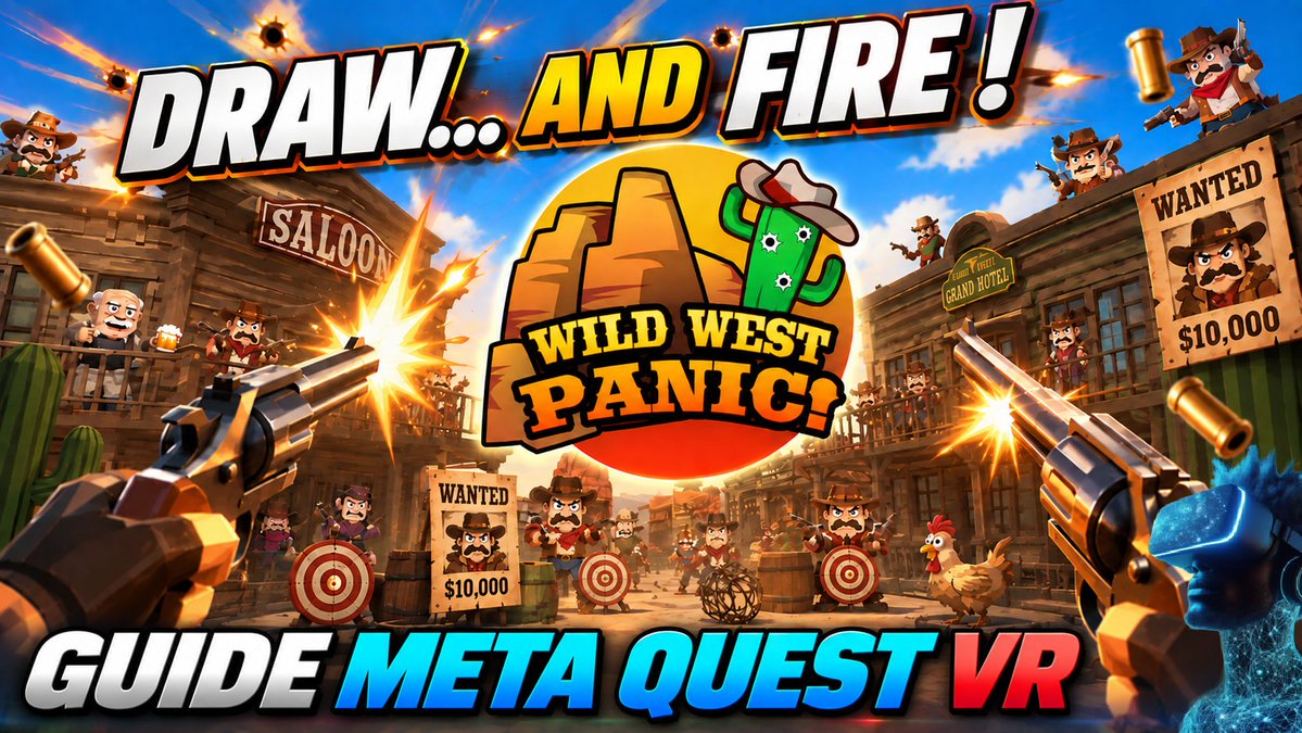 GUIDEMETAQUEST's tweet photo. Win 4 keys for WILD WEST PANIC Meta Quest!
CONTEST: https://t.co/8t0tZyBxh7
VIDEO: https://t.co/H0zulmP0U4
Results October, 11
#vr #xr #metaquest #quest2 #quest3 #free #giveaway #review #guidemetaquest #WildWestPanic #VigoCreative  #Western #WildWest #Shooter #VRShooter #Arcade https://t.co/NtgvPzXFcn