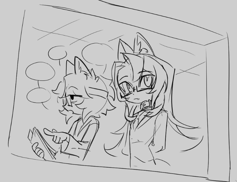 Nopedog_'s tweet photo. a little interaction 
#wifiesona #Clonefies [1/2] https://t.co/a2yZuu90tq