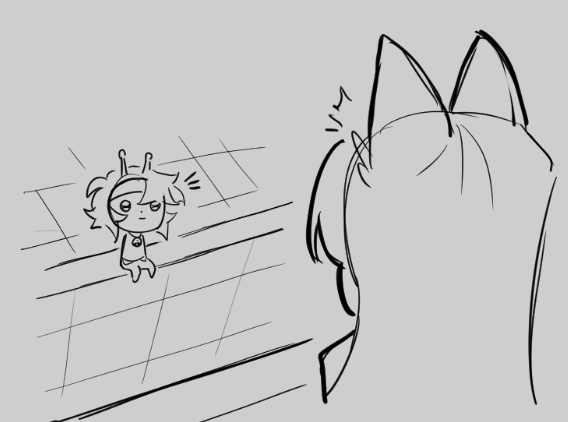 Nopedog_'s tweet photo. a little interaction 
#wifiesona #Clonefies [1/2] https://t.co/a2yZuu90tq