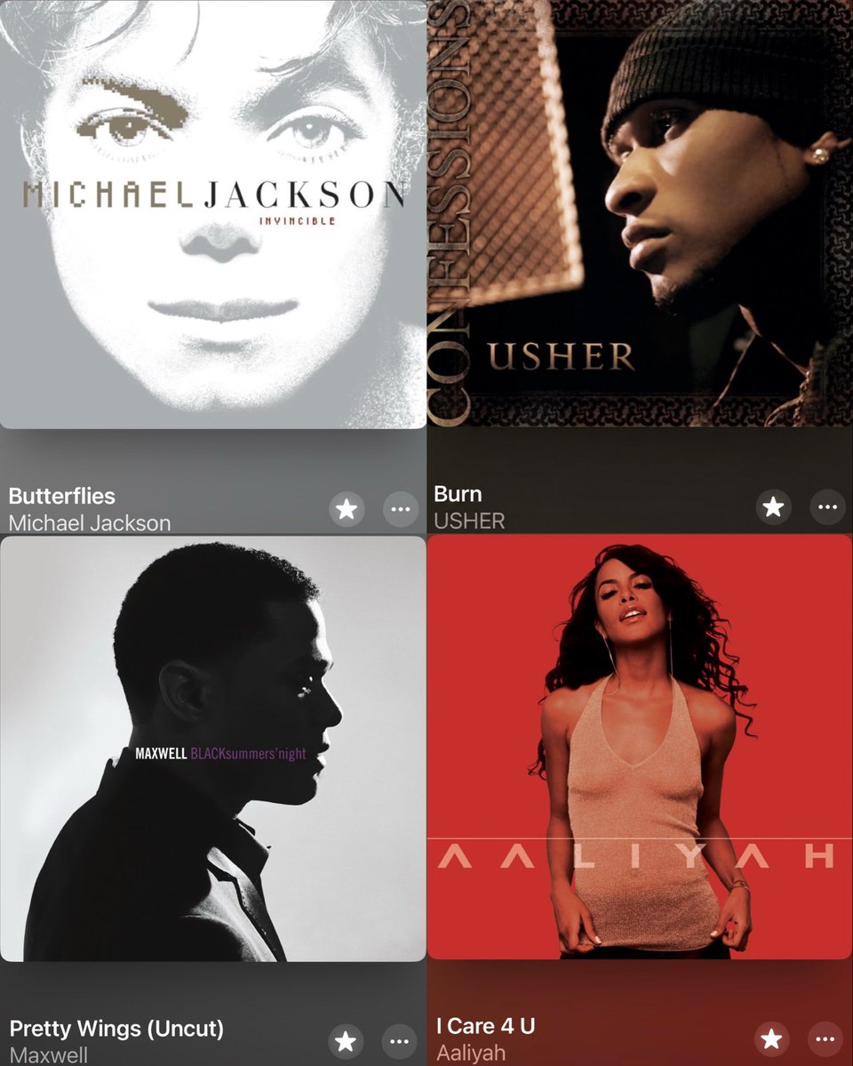 METAVERZUZ's tweet photo. The category is 2000s R&amp;B. Which song are you playing first?

A) Butterflies — Michael Jackson
B) Burn — Usher
C) Pretty Wings — Maxwell
D) I Care 4 U — Aaliyah https://t.co/e4RGhonHFG