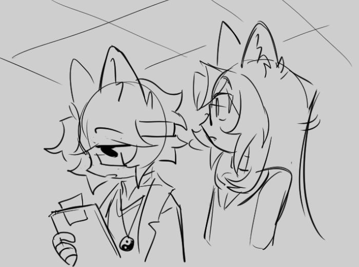 Nopedog_'s tweet photo. a little interaction 
#wifiesona #Clonefies [1/2] https://t.co/a2yZuu90tq