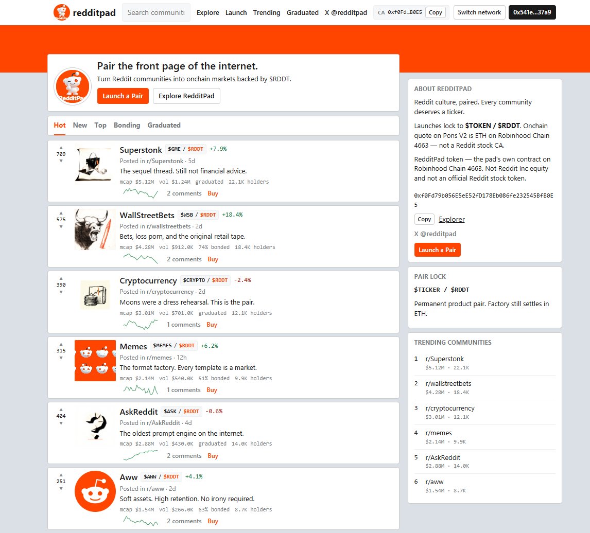 Redditpad's tweet photo. We are first and only launchpad on Reddit https://t.co/IG9MWCHYfO