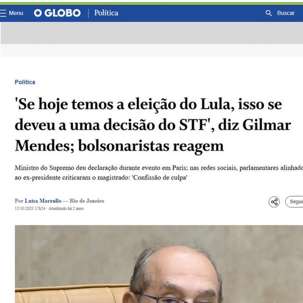 Jakelyneloiola_'s tweet photo. Deixou cair isso, Gilmar Mendes.

Você acusou o ministro Mendonça de agir eleitoralmente.

O que é isso aqui? Gilmar Mendes, o senhor fez isso e declarou. https://t.co/xXzkCDCT0y