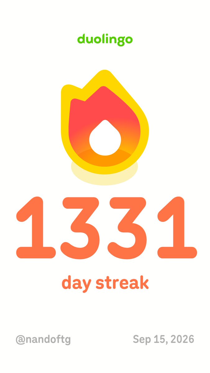 nandoFTG's tweet photo. Learn a language with me for free! Duolingo is fun, and proven to work. Here’s my invite link: https://t.co/oye40wTDXl https://t.co/k3rWfKJHUV