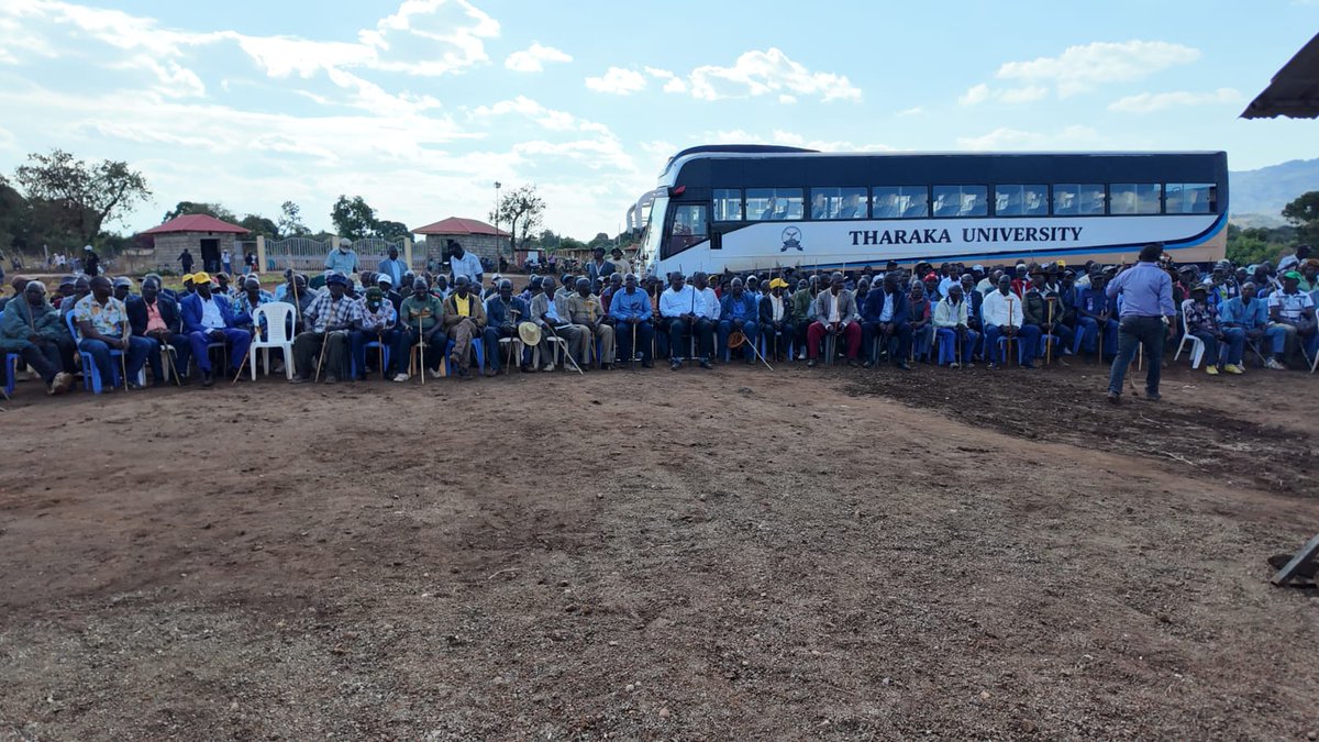 TharakaUni's tweet photo. Tharaka University's new baby Mukothima TVET Centre has received Njuri Ncheke elders' blessings. The institution established to offer tertiary education has big plans as Tharaka University seeks to bring vocational training closer to local communities.

Vice Chancellor/CEO, Prof Peter K. Muriungi, PhD, is upbeat that the Centre is on a growth trajectory of becoming an institution of higher learning. 

Read the full story on our website: https://t.co/uVLqeBS5hb

#TharakaUni #MukothimaCentre #NjuriNcheke #HigherEducation #CommunityDevelopment #YouthEmpowerment #TVET #UniversityExpansion