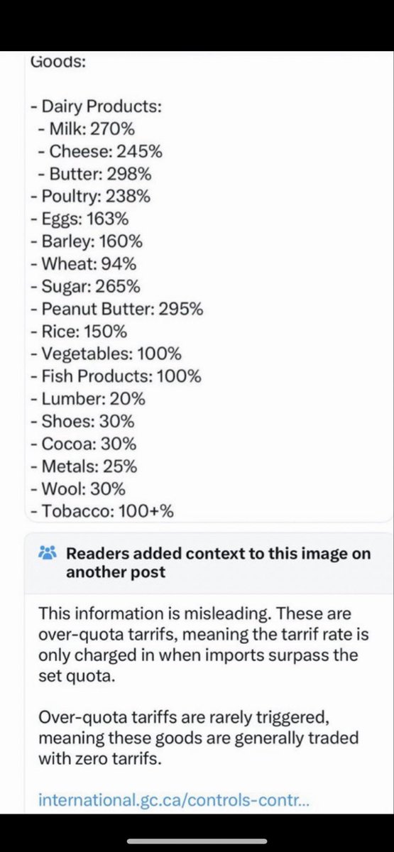 SkateBroh's tweet photo. @PGBST80 @the_jimmy_says You’re a misled fool. 😂 
Over quota tariffs never get triggered. They are a safeguard preventing either side from over saturating the markets.. https://t.co/uDOYX4WS7j