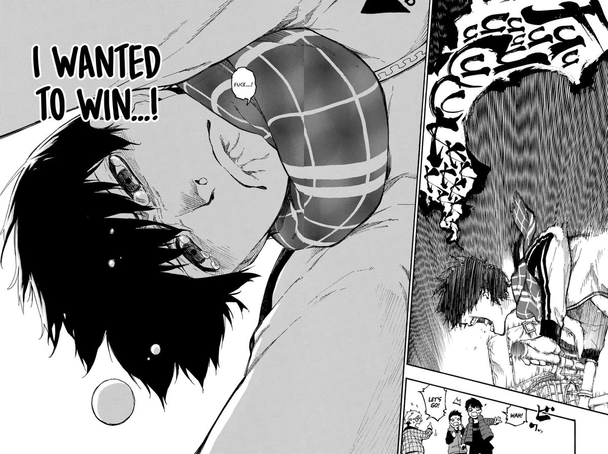 ichinooyoi's tweet photo. I like that Teddy sees isagi as someone strong and talented but his words insinuate that isagi is privileged to not experience what he did. But isagi has went through despair, went through turmoil, yet he never have up. With each obstacle in his way he used them to get better https://t.co/CeBmhtEiqV