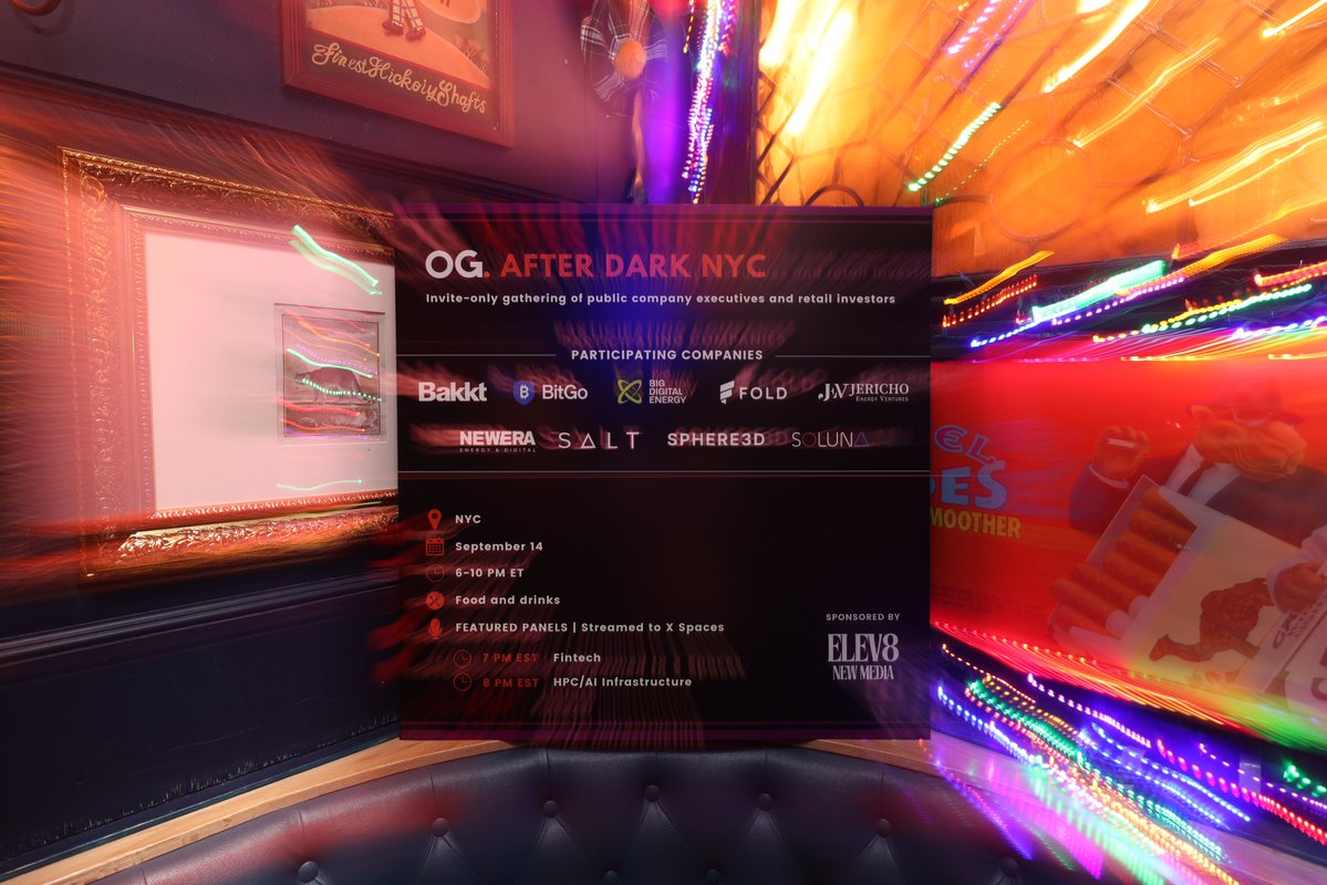 PubKey's tweet photo. You can really feel the pull of the orange pill.

Thanks for partying with us @OGAdvisors! https://t.co/Hn9svFkACo