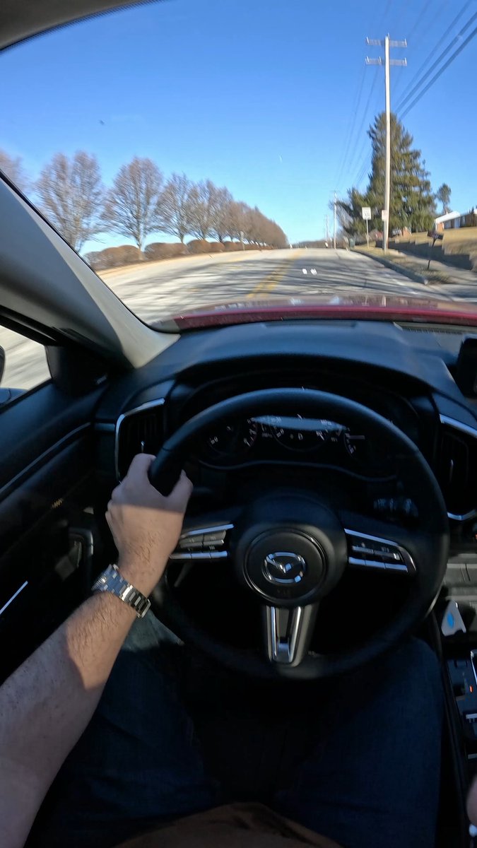 actev_1's tweet photo. POV drive in the 2026 Mazda CX-50 Turbo Premium Plus. Stylish, comfortable, and refined, with turbo power that makes this compact SUV genuinely fun to drive. https://t.co/BB9LxcmHrE