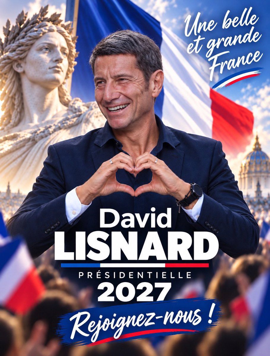 OliviaBen2's tweet photo. #presidentielle2027 Françaises, Français, vous voulez moins de vieux politicards, alors soutenez @davidlisnard 
Le redressement de la France 🇫🇷 passera par le grand changement avec @Nouv_Energie @ftapiro @VeroGenestOff2 https://t.co/OJ6nlWn90K