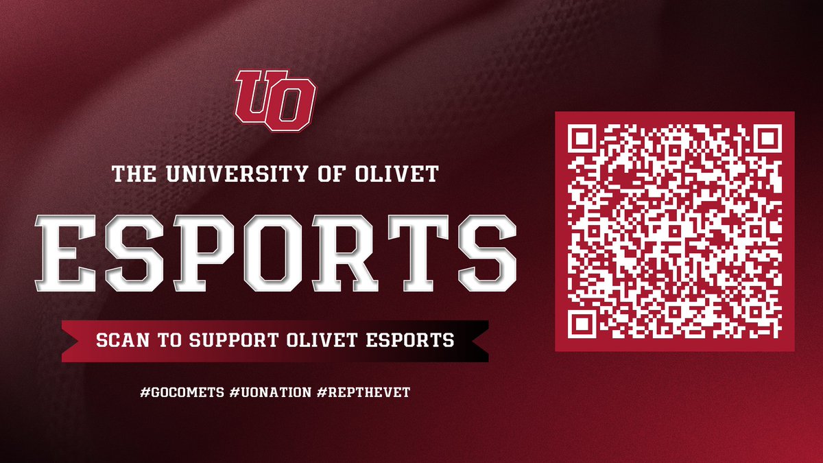 UOlivetESPORTS's tweet photo. Our University of Olivet Esports Drive 2026 is underway, and every contribution helps support our esports program, our players, and the future of competitive gaming at Olivet! 

Support the University of Olivet Esports Drive 2026:
https://t.co/aa4pZbb4d6 https://t.co/EDmqrIe4MA