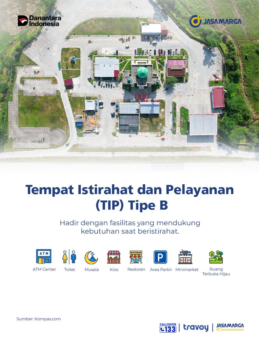 jmnusantara's tweet photo. Siapa yang baru tahu kalau Tempat Istirahat dan Pelayanan (TIP) ternyata punya beberapa tipe? 👀

Mulai dari tipe A, B, hingga C, masing-masing memiliki fasilitas yang berbeda. https://t.co/M7iNo7d4V1