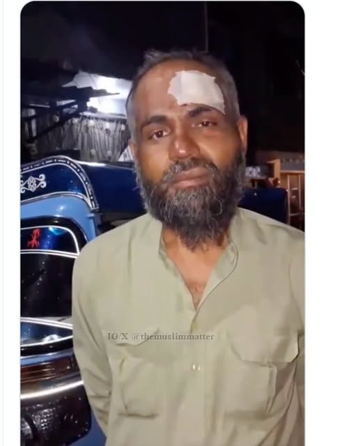 nihal83373752's tweet photo. Muslim Auto Driver Abused, Assaulted and Compelled to Chant Jai Shri Ram in Bhopa Salahuddin Qureshi,  the victim, also questions the role of the police officer who allegedly skewed his report A Muslim auto-rickshaw driver in the Bhopal suburb of Bairagarh was assaulted following https://t.co/7Xzul45TN9