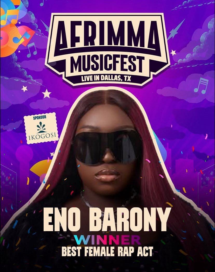 MusicTalksHQ's tweet photo. 🏆 AFRIMMA 2026 WINNER 🇬🇭🔥

🇬🇭 Eno Barony Wins  — Best Female Rap Act Of The Year 🏆👏🏾

#EnoBarony #AFRIMMA2026 #GhanaMusic https://t.co/PhM3TJZd8r