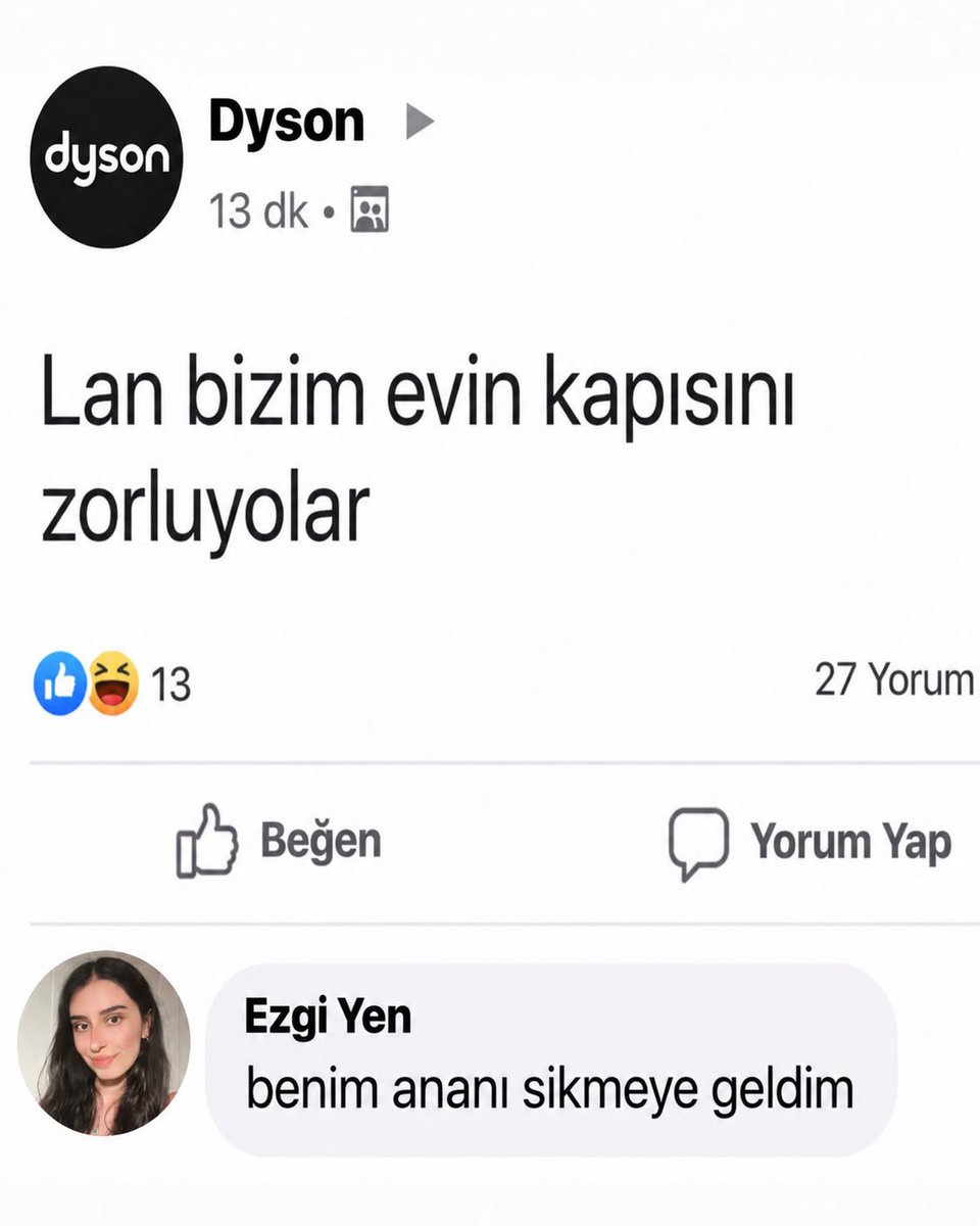 avfiiratt's tweet photo. Ezgi y. Dyson’a şundan çekmiş ahahahahjana https://t.co/0iDgZU6Kl4