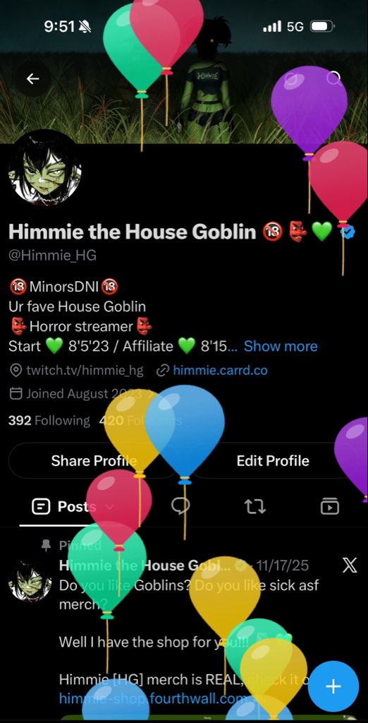 Himmie_HG's tweet photo. WAAAAAHHH HAPPY HIMMIRTHDAY 🥳🎉🥳🎉

Busy work day but I MIGHT stream a lil cozy game tonight 🥺💚 https://t.co/rfSMiLkeDS
