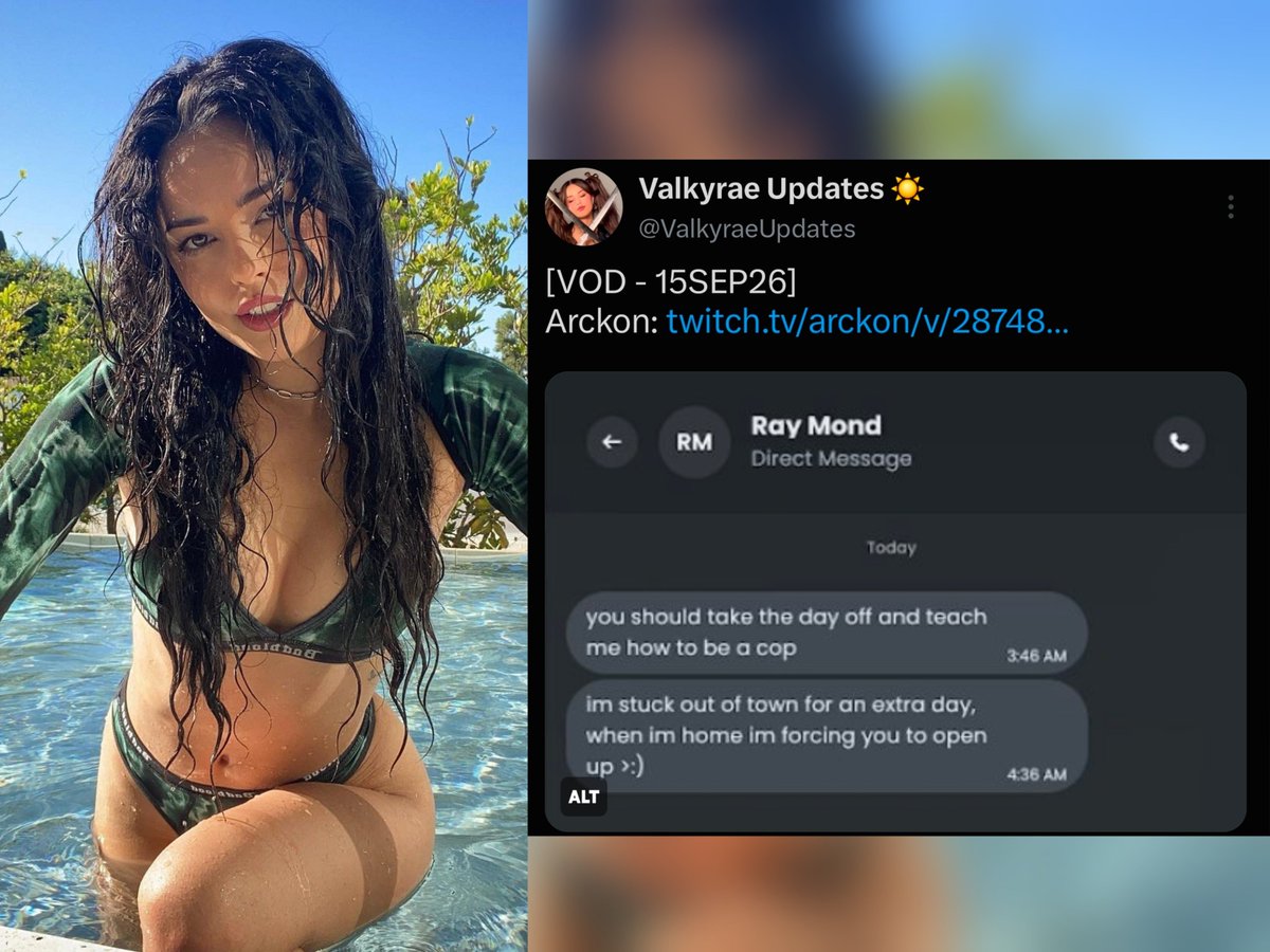 clipperforfun's tweet photo. Valkyrae has been caught CHEATING AGAIN! Caught DMing &amp; FLIRTING with streamer Arckon while offstream at 3AM this morning!

"My boyfriend Hasan Piker just got back to LA yesterday from traveling but I'm texting &amp; flirting w/ another man at 3am instead of spending time w/ him lol" https://t.co/oCdQs26qFb