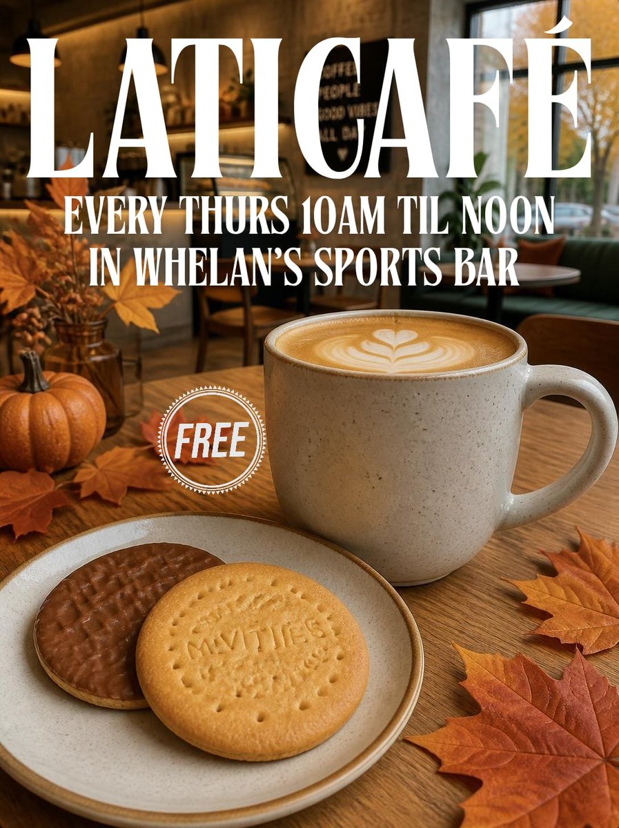 Laticafe's tweet photo. 𝗟𝗮𝘁𝗶𝗰𝗮𝗳𝗲 𝗗𝗿𝗼𝗽-𝗜𝗻 #wafc
☕️🍪 FREE

Come and join us this and every 𝗧𝗵𝘂𝗿𝘀𝗱𝗮𝘆 between 10am &amp; noon

Free refreshments, tea/coffee &amp; biscuits, plus lots of chat &amp; book for the Lights

Whelan's Bar
The Brick Community Stadium 

#Wigan https://t.co/ugfYEznXsl