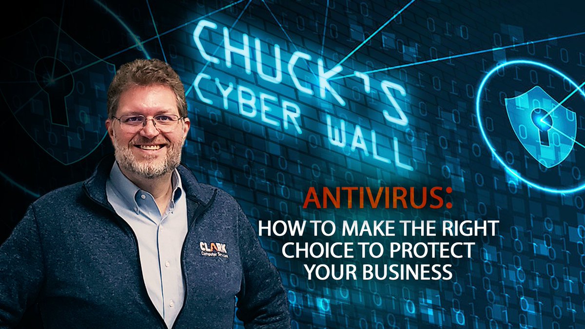 clark_support's tweet photo. In this edition of The Clark Report, Chuck explains your options and how to make the right choice to protect your business.
https://t.co/ZKqTa9wZqc
#CLARK #BusinessIT #ManagedServices #TheClarkReport #Cybersecurity #Antivirus #EDR #MicrosoftDefender https://t.co/1BWeTN2BEf