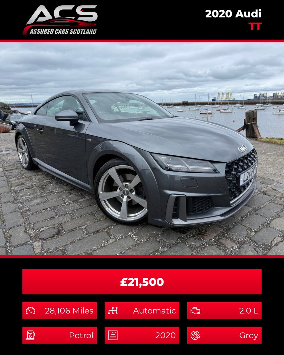Emiliodaddy's tweet photo. 2020 Audi TT 40 TFSI S Line 2dr S Tronic - £21, 500 
2. 0L petrol, automatic 
28, 106 miles 

Family-run business 
Finance available on most cars 
Part exchange considered 

Buy with confidence—read our 5-star Google reviews. For more information, https://t.co/daXPF2B1sP
