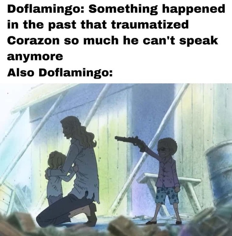 Anime_TaIk's tweet photo. Doffy: i never said i wasn't involved. 😭 https://t.co/x2USplmGSN