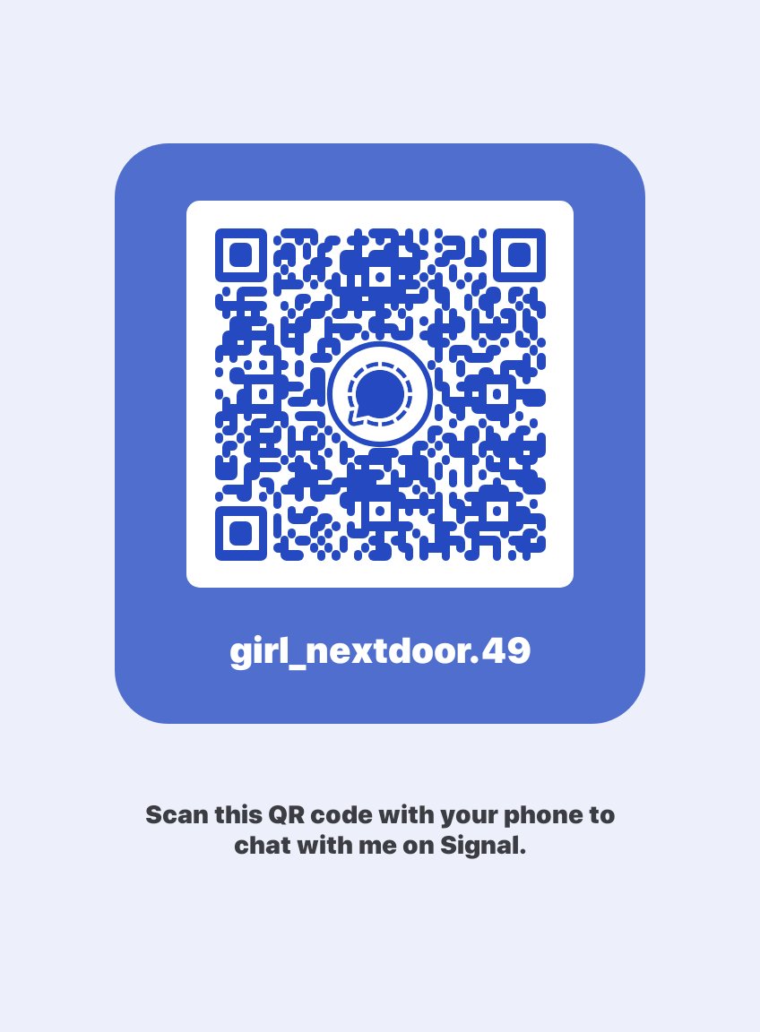 SexySamant5xt's tweet photo. Let's talk via signal and get exclusive contents

https://t.co/q0wQXpXgsY https://t.co/Lnbh1KYCC6